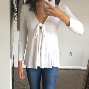 American eagle soft and sexy tie front top size S